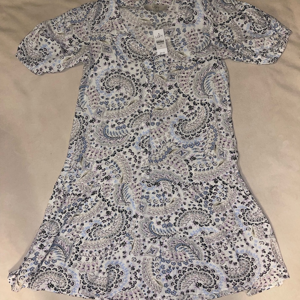 LOFT Puff‎ Sleeve Sundress